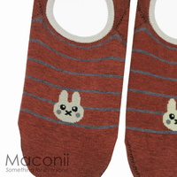 Socks - Brown Rabbit Emoji
