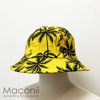 Bucket Hats - Palm Trees Yellow