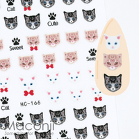 Nail Stickers HC166 Cat Mix #1