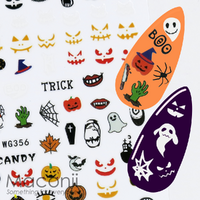 Nail Stickers WG356 Halloween Mix #3